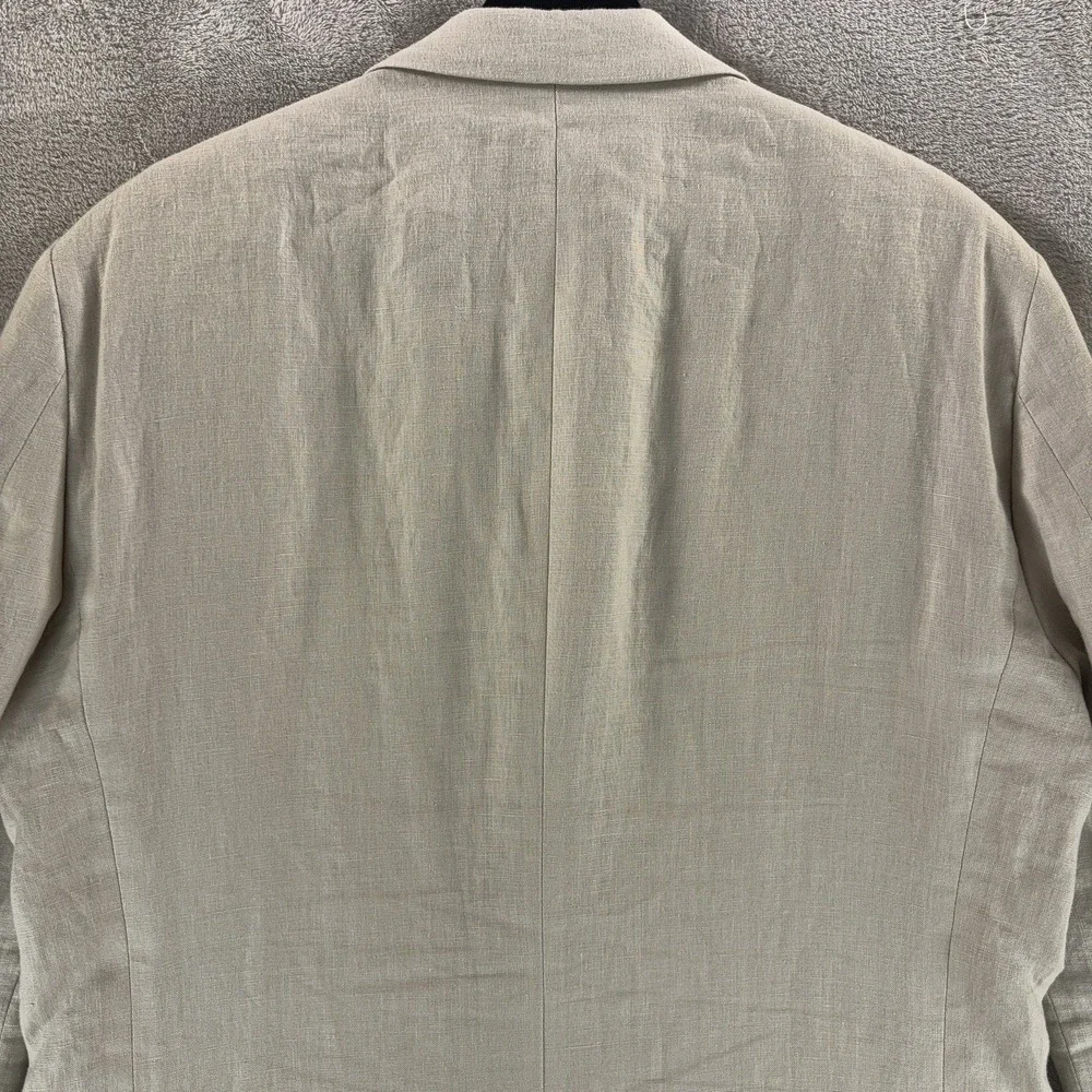 Lauren Ralph Lauren Blazer Mens Size 40L Beige Linen Sport Coat‎ Jacket